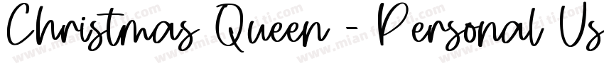 Christmas Queen - Personal Use字体转换